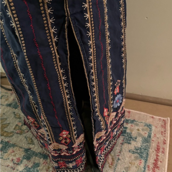 Johnny Was Linen Embroidered Skirt - Picture 4 of 8